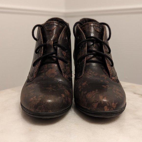 Rockport Cobb Hill Collection Lace-Up Oxford Inspired Heeled Boots (Size 8 US) - Picture 3 of 4